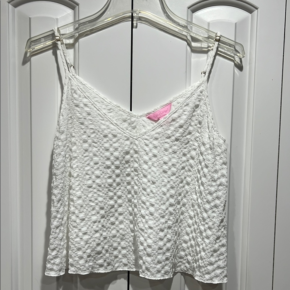 Lilly Pulitzer Women’s White Textured Top- Size XS